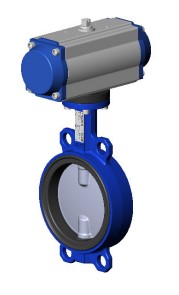 ДИСКОВЫЙ ПОВОРОТНЫЙ ЗАТВОР <span>T</span>ecofi <span>VPI 4449-N03 (Ф</span>ранция) МЕЖФЛАНЦЕВЫЙ <span>Р</span>у10/16 КОРПУС КОВКИЙ ЧУГУН - С ПНЕВМАТИЧЕСКИМ ПРИВОДОМ ДВУХСТОРОННЕГО ДЕЙСТВИЯ