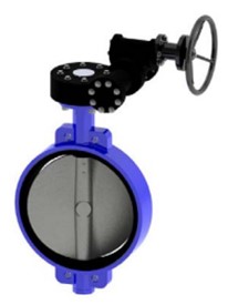 ДИСКОВЫЙ ПОВОРОТНЫЙ ЗАТВОР <span>T</span>ecofi <span>VPE 4449-08 (Ф</span>ранция) МЕЖФЛАНЦЕВЫЙ <span>Р</span>у16 С РЕДУКТОРОМ