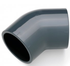 ОТВОД <span>ПВХ</span> 45° КЛЕЕВОЙ