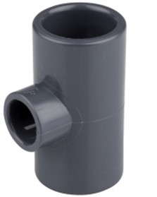 <span>TRI Т</span>ройник 90° переходной, <span>PVC-U,</span> раструб / внутр. Резьба <span>R</span>p