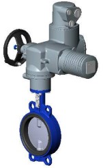 ДИСКОВЫЙ ПОВОРОТНЫЙ ЗАТВОР <span>T</span>ecofi <span>VPI 4449-UX4 (Ф</span>ранция) С ЭЛЕКТРОПРИВОДОМ <span>AUMA</span>