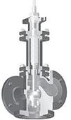 КЛАПАН РЕГУЛИРУЮЩИЙ <span>ARI-STEVI 451 (сильфонный)</span>, ТРЁХХОДОВОЙ (СМЕСИТЕЛЬНЫЙ КЛАПАН / РАЗДЕЛИТЕЛЬНЫЙ КЛАПАН), ФЛАНЦЕВЫЙ 