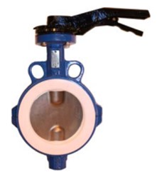 ДИСКОВЫЙ ПОВОРОТНЫЙ ЗАТВОР <span>“ТЕКФЛОН”</span> СЕРИЯ <span>T</span>ecofi <span> VP4449-02PTFE (Ф</span>ранция) С РУЧКОЙ