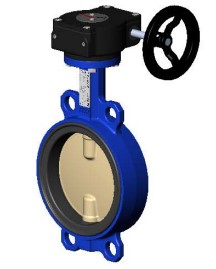 Межфланцевый дисковый поворотный затвор <span>T</span>ecofi <span>VPI 4442-08 (Ф</span>ранция) – корпус из чугуна – диск из диск из сплава алюминия с бронзой – с механическим редуктором