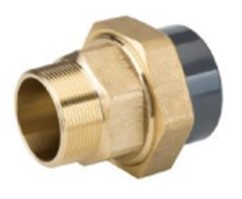 <span>BMM М</span>уфта разъемная переходная, <span>PVC-U</span> / латунь, раструб / нар.резьба <span>R</span>