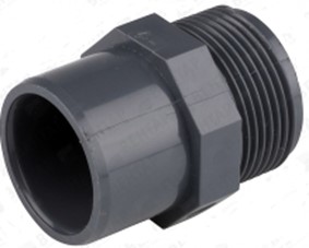 <span>АMP М</span>уфта-ниппель переходная, <span>PVC-U,</span> раструб-патрубок / нар.резьба <span>R</span>