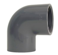 721101 Колено 90° резьбовое, <span>PVC-U, </span>внутр.резьба <span>R</span>p