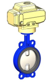 ДИСКОВЫЙ ПОВОРОТНЫЙ ЗАТВОР <span>TECFLY</span> <span>T</span>ecofi <span>VPI 4449-NX4 (Ф</span>ранция) МЕЖФЛАНЦЕВЫЙ <span>Р</span>у16 С ЭЛЕКТРОПРИВОДОМ