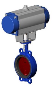 ДИСКОВЫЙ ПОВОРОТНЫЙ ЗАТВОР <span>T</span>ecofi <span>VPI 4448-N07 (Ф</span>ранция) МЕЖФЛАНЦЕВЫЙ <span>Р</span>у10/16 КОРПУС КОВКИЙ ЧУГУН - С ПНЕВМАТИЧЕСКИМ ПРИВОДОМ ОДНОСТОРОННЕГО ДЕЙСТВИЯ