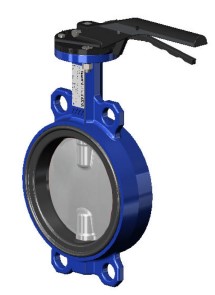 Межфланцевый дисковый поворотный затвор <span>T</span>ecofi <span>VPI 4449-02 (Ф</span>ранция) – корпус ковкий чугун – диск из нержавеющей стали 316 – с ручкой
