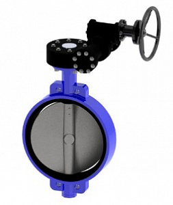 ДИСКОВЫЙ ПОВОРОТНЫЙ ЗАТВОР <span>T</span>ecofi <span>VPE 4408-08 (Ф</span>ранция) МЕЖФЛАНЦЕВЫЙ <span>Р</span>у10 С РЕДУКТОРОМ
