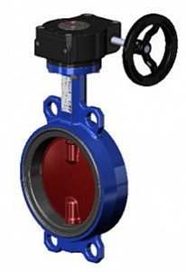 Межфланцевый дисковый поворотный затвор <span>T</span>ecofi <span>VPI 4448-08 (Ф</span>ранция) – корпус и диск из ковкого чугуна – с механическим редуктором