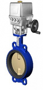 Межфланцевый дисковый поворотный затвор <span>TECFLY T</span>ecofi <span>VPI 4442-UX4 (Ф</span>ранция) <span>Р</span>у16 с электроприводом