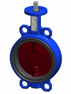 Межфланцевый дисковый поворотный затвор <span>T</span>ecofi <span>VPI 4442-00 (Ф</span>ранция) – корпус из чугуна – диск из сплава алюминия с бронзой – с голой осью