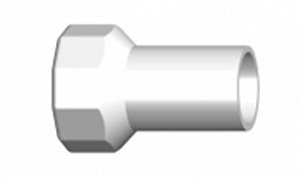 735914 Муфта переходная <span>PVDF,</span> встык / внутр. Резьба <span>NPT</span>