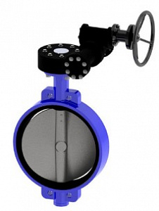 ДИСКОВЫЙ ПОВОРОТНЫЙ ЗАТВОР <span>T</span>ecofi <span>VPE 4409-08 (Ф</span>ранция) МЕЖФЛАНЦЕВЫЙ <span>Р</span>у10 С РЕДУКТОРОМ