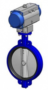 ДИСКОВЫЙ ПОВОРОТНЫЙ ЗАТВОР <span>T</span>ecofi <span>VPE 4449-N07 (Ф</span>ранция) МЕЖФЛАНЦЕВЫЙ ТЕКЛАРЖ С ПНЕВМАТИЧЕСКИМ ПРИВОДОМ ОДНОСТОРОННЕГО ДЕЙСТВИЯ